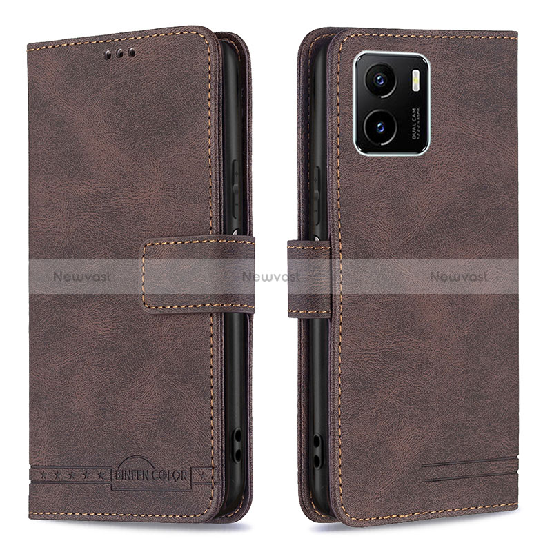 Leather Case Stands Flip Cover Holder B15F for Vivo iQOO U5x