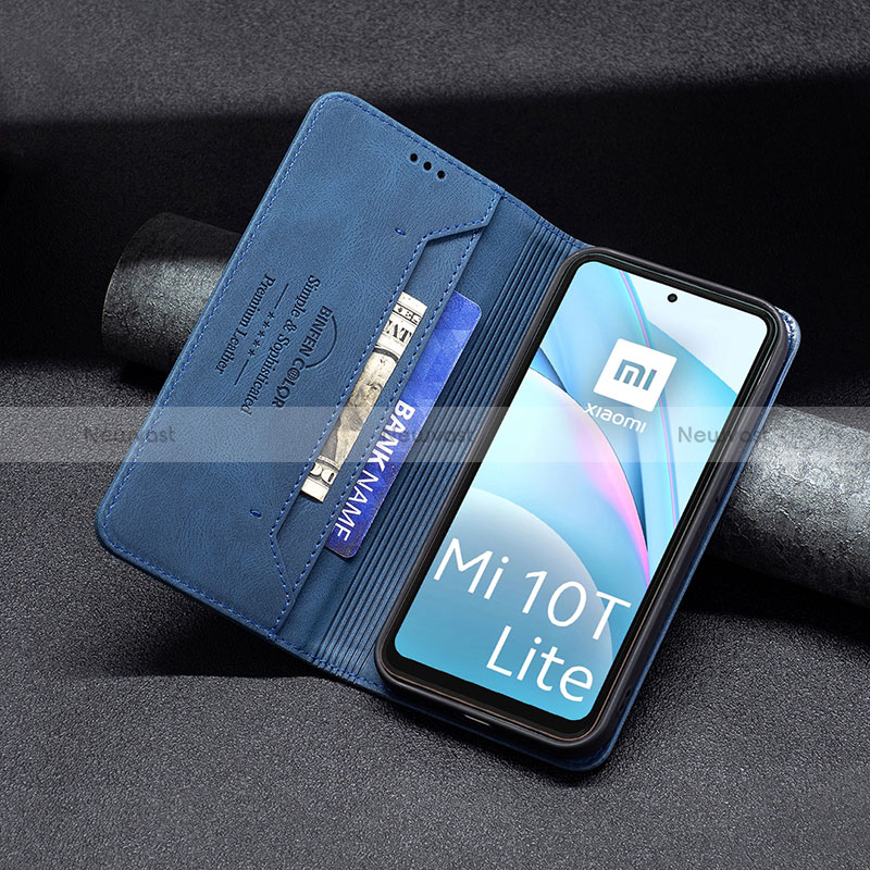 Leather Case Stands Flip Cover Holder B15F for Xiaomi Mi 10i 5G