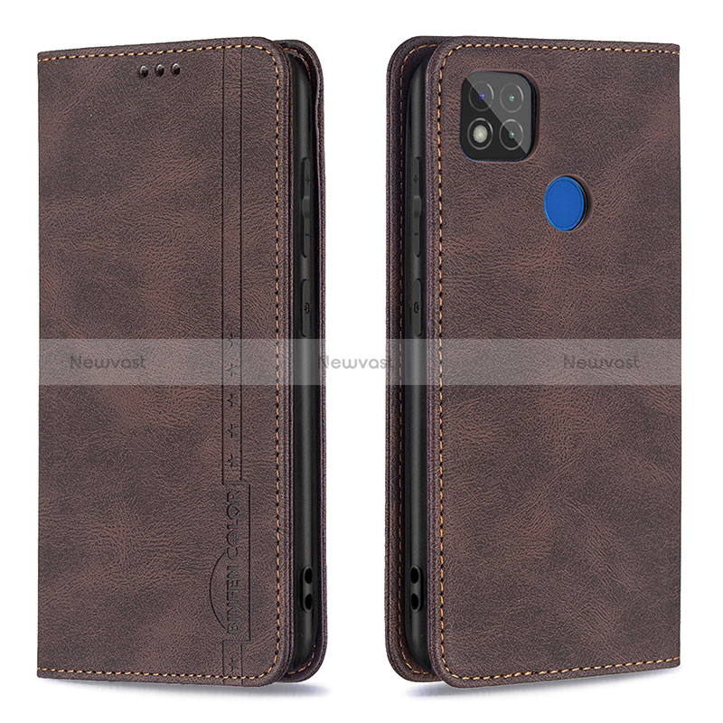 Leather Case Stands Flip Cover Holder B15F for Xiaomi POCO C3