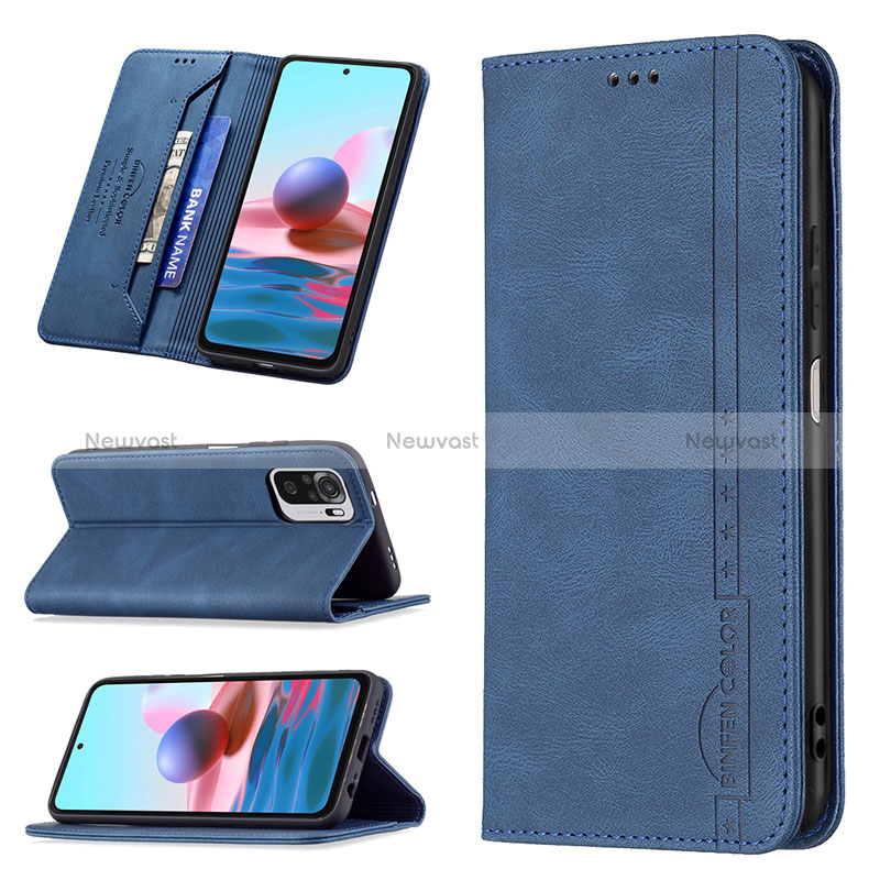 Leather Case Stands Flip Cover Holder B15F for Xiaomi Poco M5S