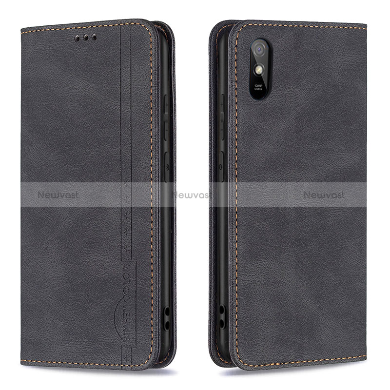 Leather Case Stands Flip Cover Holder B15F for Xiaomi Redmi 9i