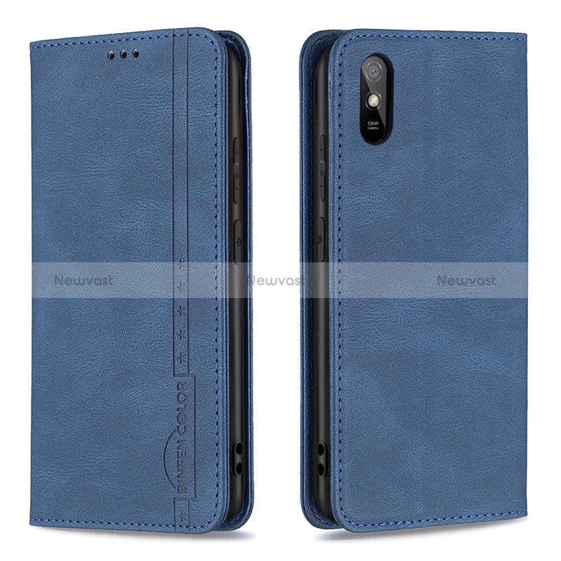 Leather Case Stands Flip Cover Holder B15F for Xiaomi Redmi 9i