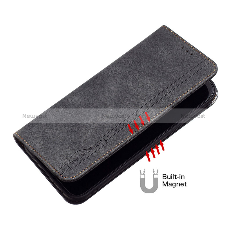 Leather Case Stands Flip Cover Holder B15F for Xiaomi Redmi Note 11S 4G