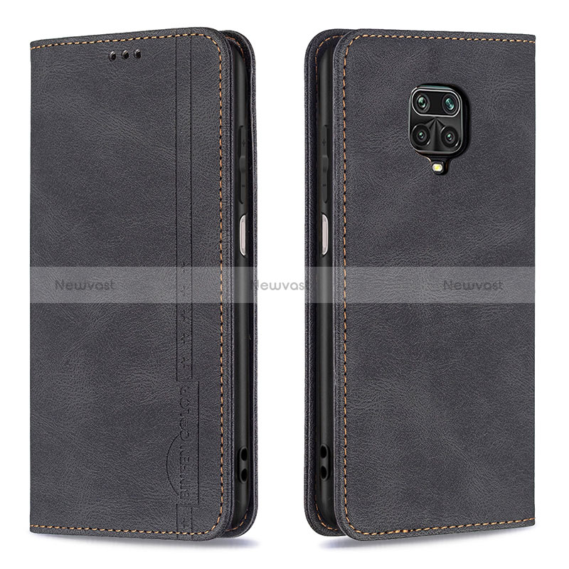 Leather Case Stands Flip Cover Holder B15F for Xiaomi Redmi Note 9S