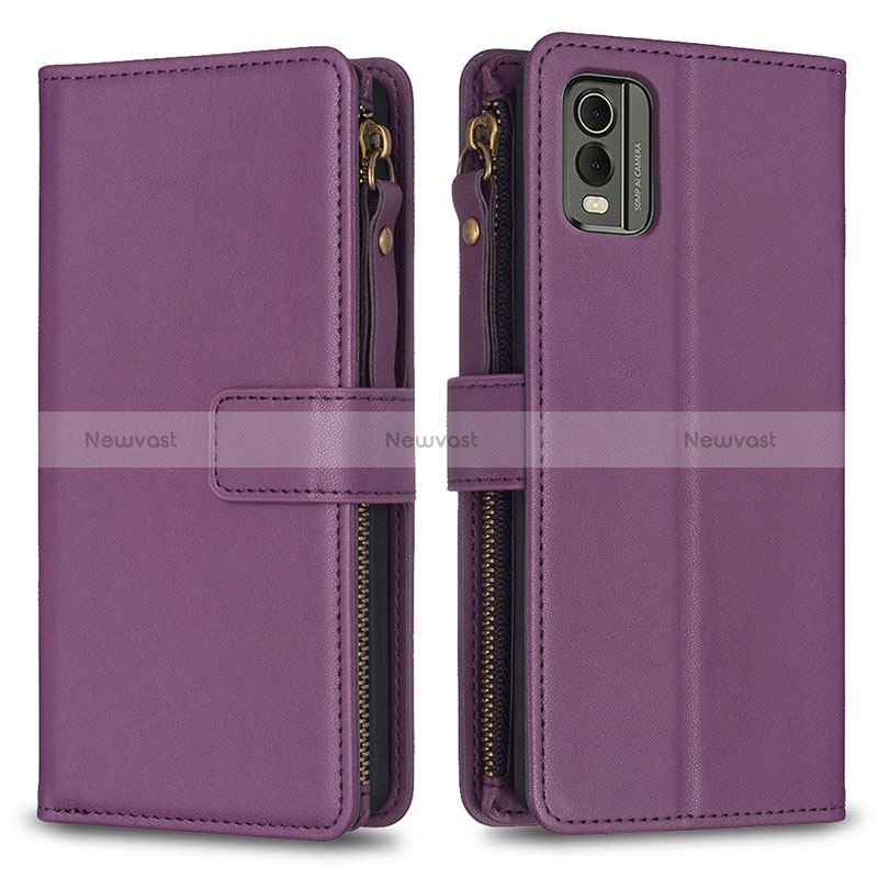 Leather Case Stands Flip Cover Holder B16F for Nokia C210