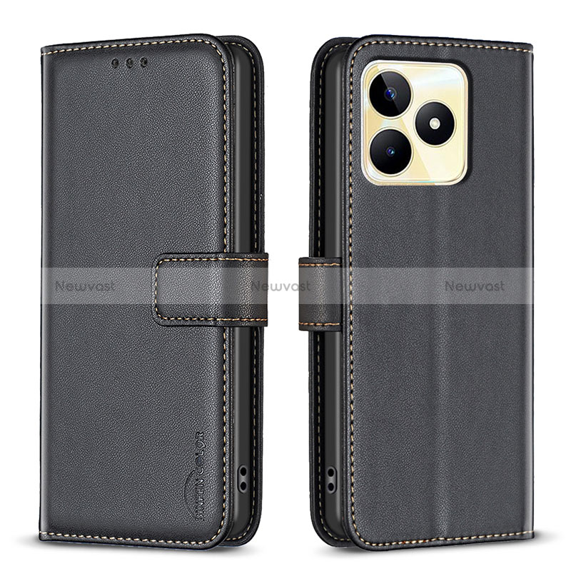 Leather Case Stands Flip Cover Holder B16F for Realme C53