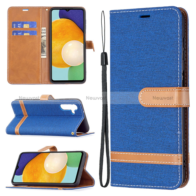 Leather Case Stands Flip Cover Holder B16F for Samsung Galaxy A04s