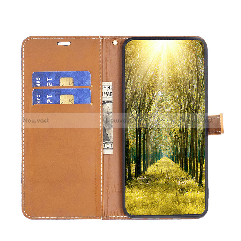 Leather Case Stands Flip Cover Holder B16F for Samsung Galaxy A05