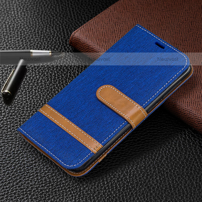 Leather Case Stands Flip Cover Holder B16F for Samsung Galaxy A10e