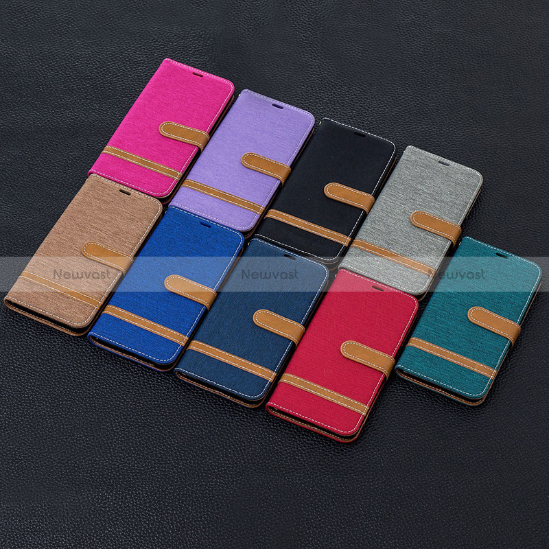 Leather Case Stands Flip Cover Holder B16F for Samsung Galaxy A10s