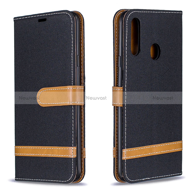 Leather Case Stands Flip Cover Holder B16F for Samsung Galaxy A20s