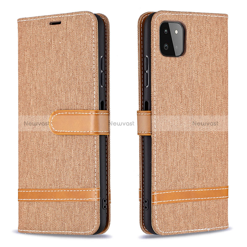 Leather Case Stands Flip Cover Holder B16F for Samsung Galaxy A22s 5G