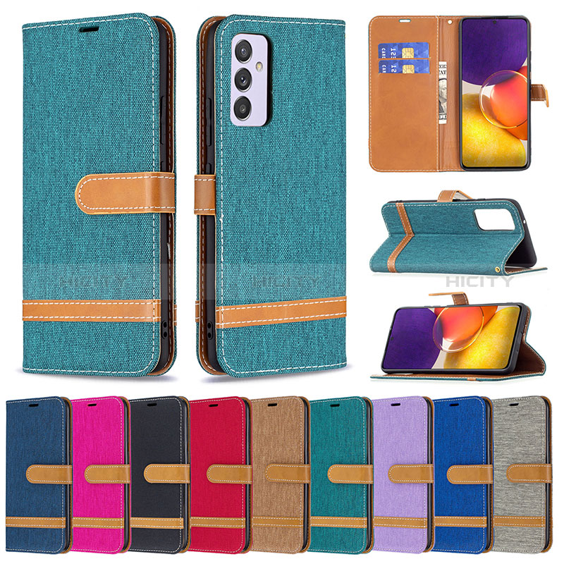 Leather Case Stands Flip Cover Holder B16F for Samsung Galaxy A24 4G