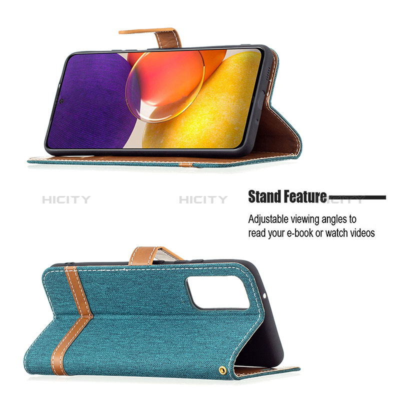 Leather Case Stands Flip Cover Holder B16F for Samsung Galaxy A24 4G