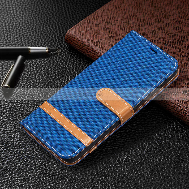 Leather Case Stands Flip Cover Holder B16F for Samsung Galaxy A52 4G