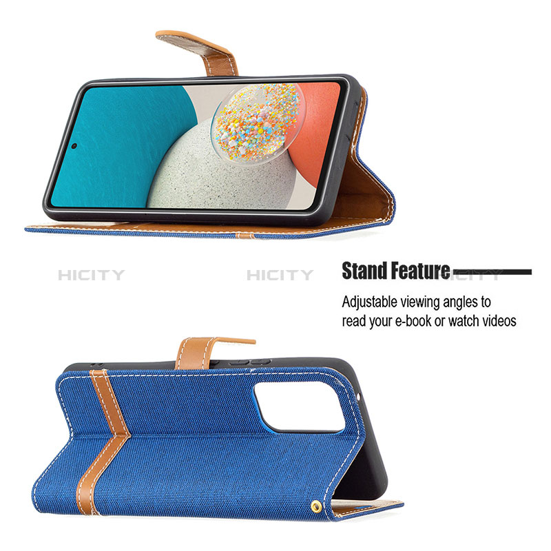 Leather Case Stands Flip Cover Holder B16F for Samsung Galaxy A53 5G