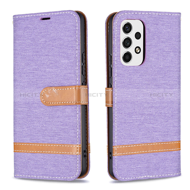 Leather Case Stands Flip Cover Holder B16F for Samsung Galaxy A53 5G