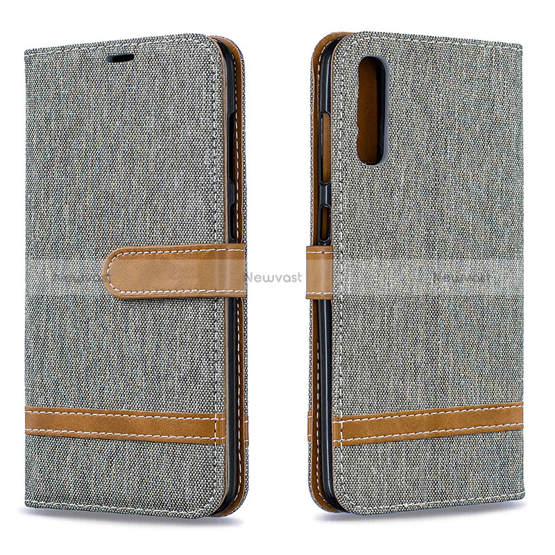 Leather Case Stands Flip Cover Holder B16F for Samsung Galaxy A70