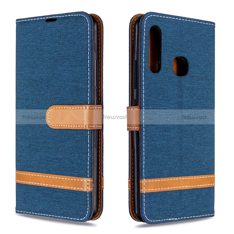Leather Case Stands Flip Cover Holder B16F for Samsung Galaxy A70E