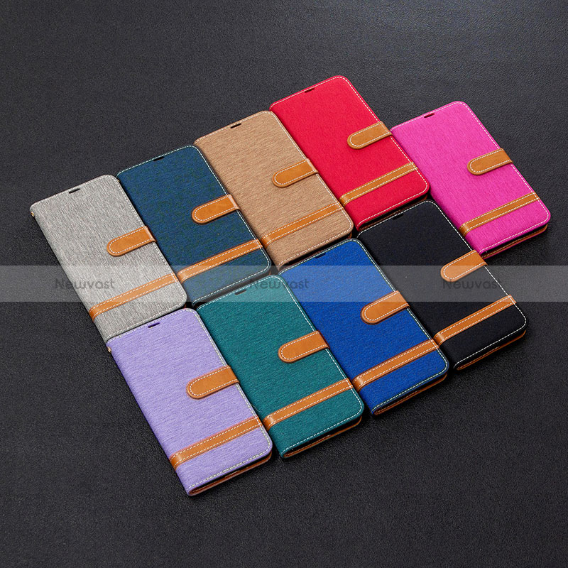 Leather Case Stands Flip Cover Holder B16F for Samsung Galaxy A70E