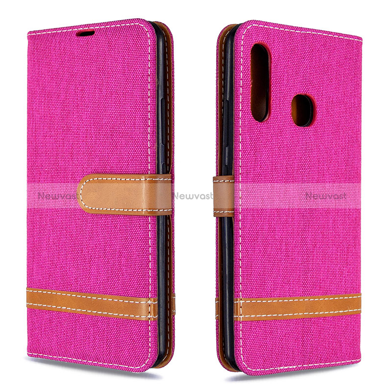 Leather Case Stands Flip Cover Holder B16F for Samsung Galaxy A70E