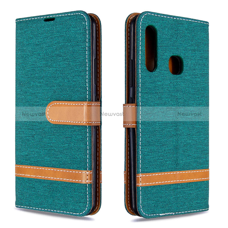 Leather Case Stands Flip Cover Holder B16F for Samsung Galaxy A70E