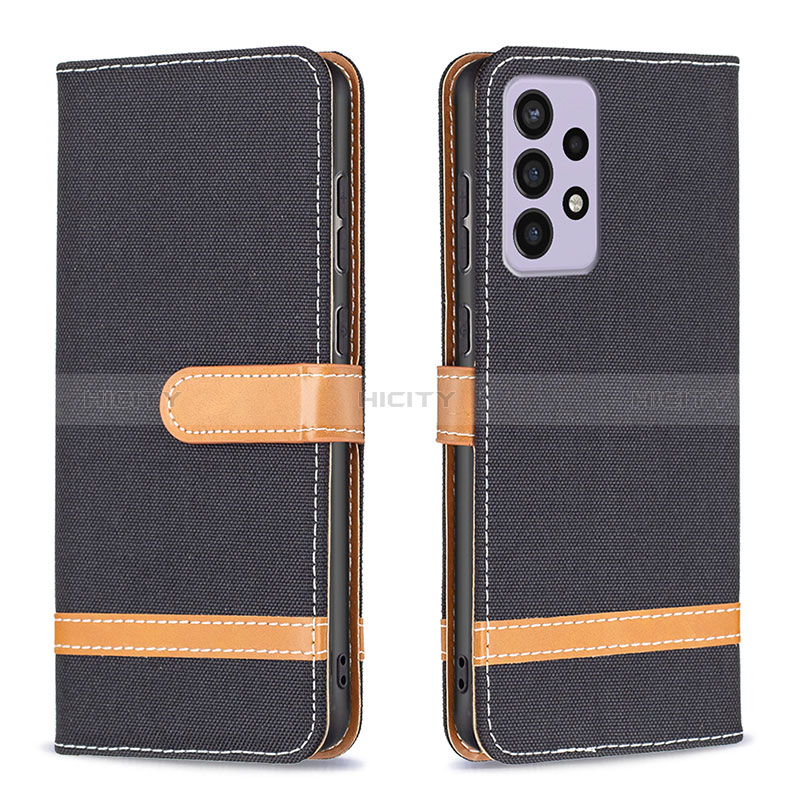 Leather Case Stands Flip Cover Holder B16F for Samsung Galaxy A73 5G