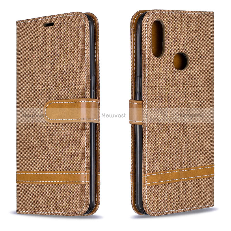 Leather Case Stands Flip Cover Holder B16F for Samsung Galaxy M01s