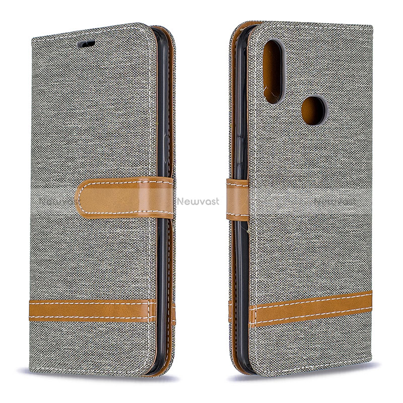 Leather Case Stands Flip Cover Holder B16F for Samsung Galaxy M01s