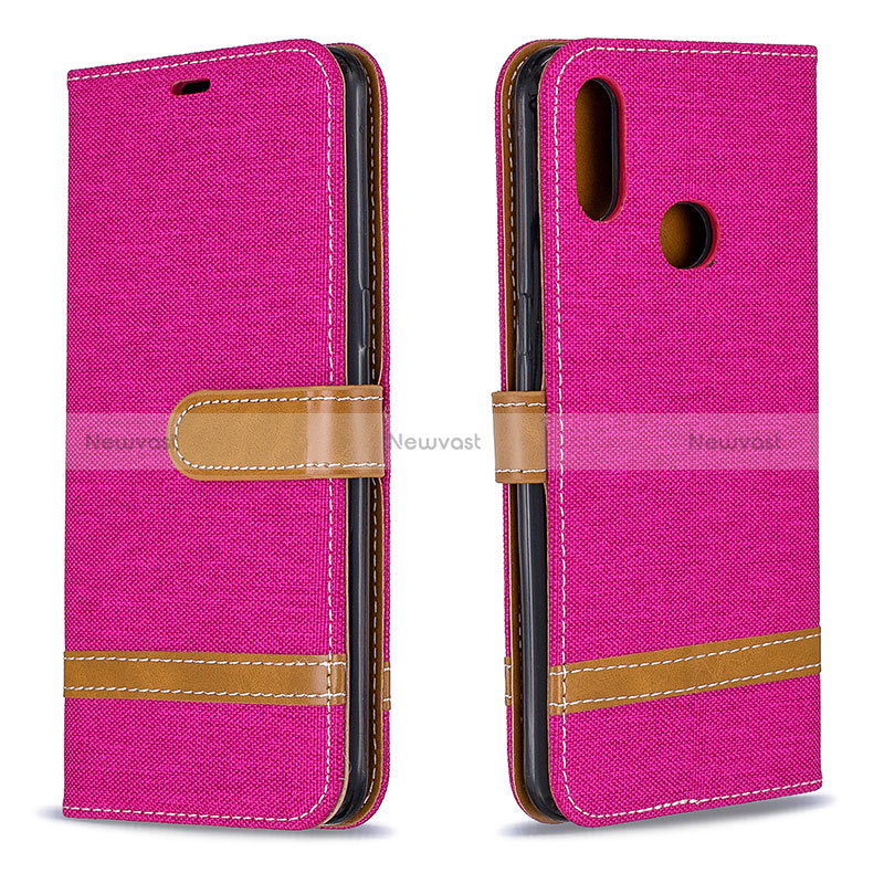 Leather Case Stands Flip Cover Holder B16F for Samsung Galaxy M01s