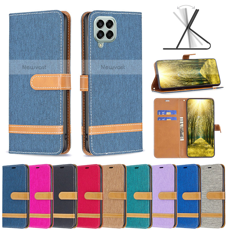 Leather Case Stands Flip Cover Holder B16F for Samsung Galaxy M33 5G