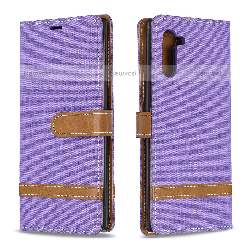 Leather Case Stands Flip Cover Holder B16F for Samsung Galaxy Note 10 5G