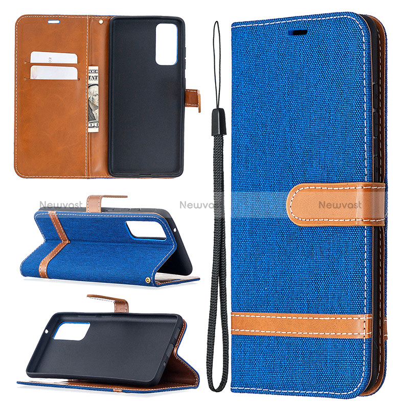 Leather Case Stands Flip Cover Holder B16F for Samsung Galaxy S20 FE 4G