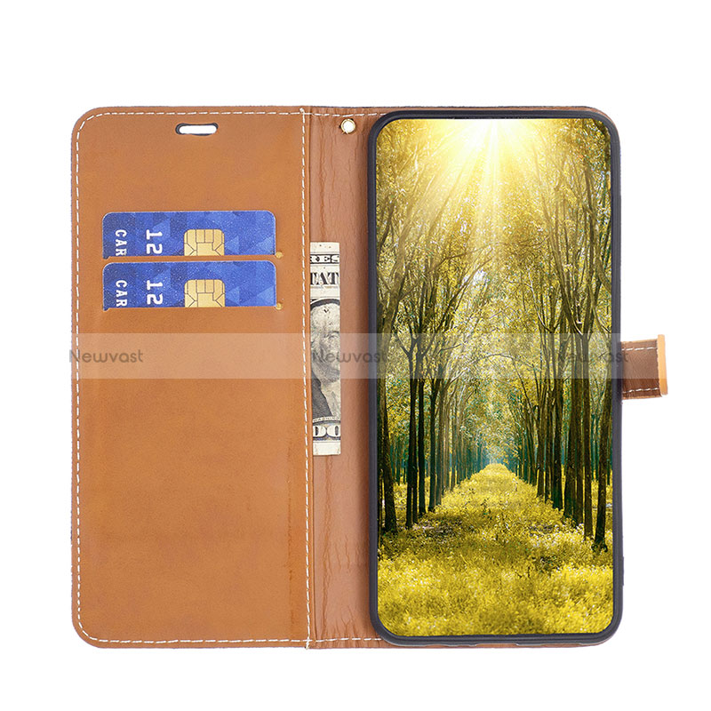 Leather Case Stands Flip Cover Holder B16F for Xiaomi Poco C50