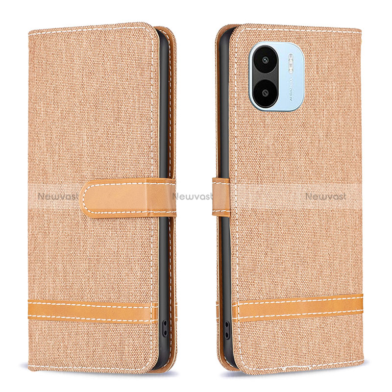 Leather Case Stands Flip Cover Holder B16F for Xiaomi Poco C50