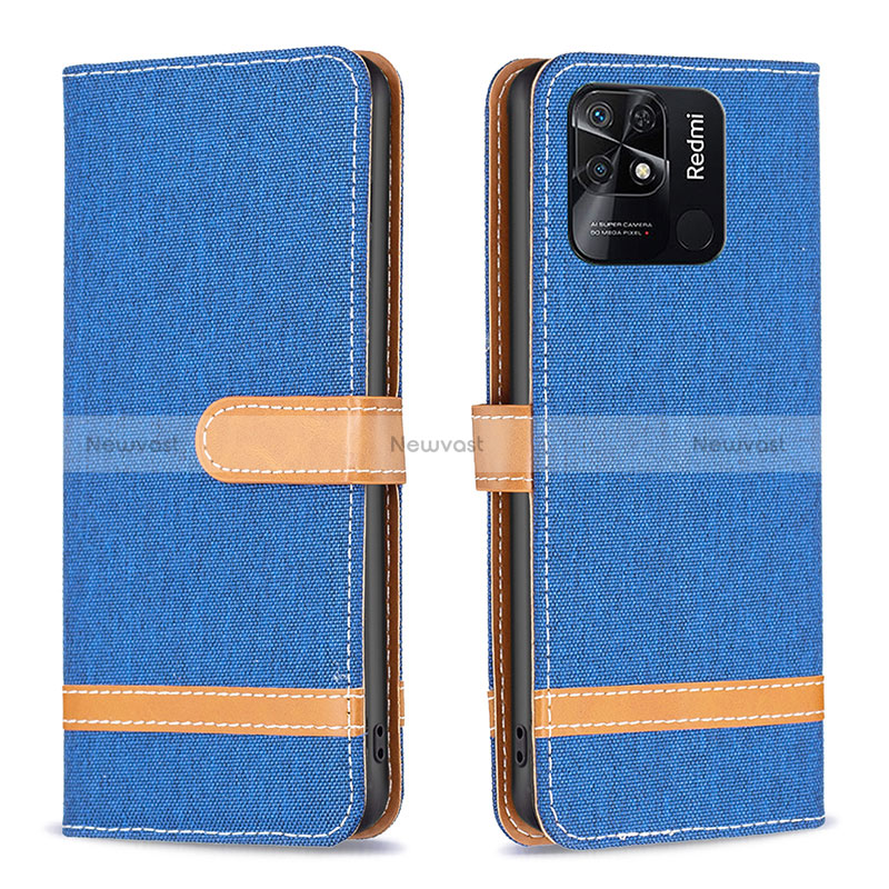 Leather Case Stands Flip Cover Holder B16F for Xiaomi Redmi 10 Power