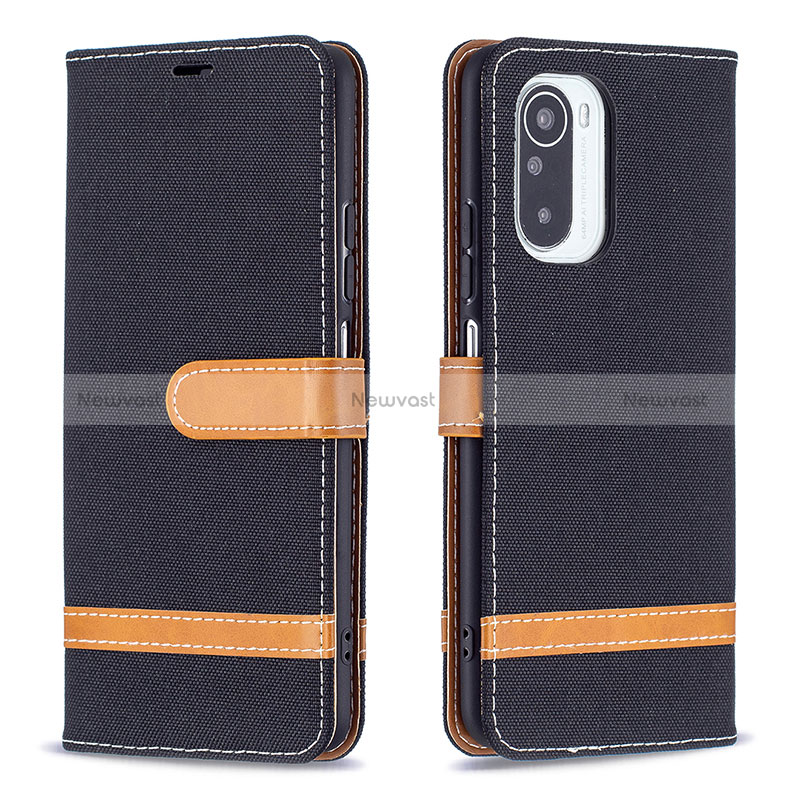 Leather Case Stands Flip Cover Holder B16F for Xiaomi Redmi K40 5G