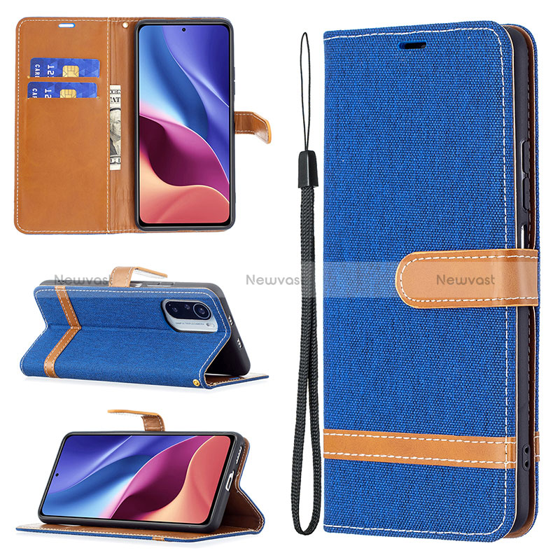 Leather Case Stands Flip Cover Holder B16F for Xiaomi Redmi K40 Pro+ Plus 5G