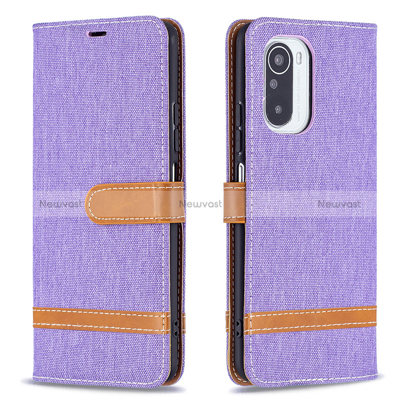 Leather Case Stands Flip Cover Holder B16F for Xiaomi Redmi K40 Pro+ Plus 5G