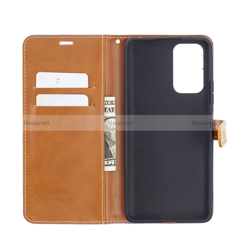 Leather Case Stands Flip Cover Holder B16F for Xiaomi Redmi Note 10 Pro Max