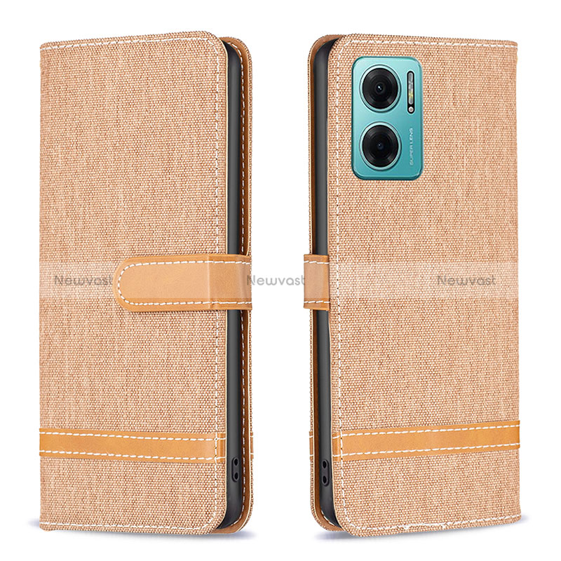 Leather Case Stands Flip Cover Holder B16F for Xiaomi Redmi Note 11E 5G