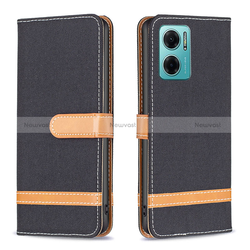 Leather Case Stands Flip Cover Holder B16F for Xiaomi Redmi Note 11E 5G