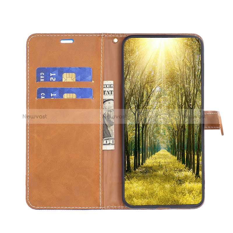 Leather Case Stands Flip Cover Holder B16F for Xiaomi Redmi Note 11E Pro 5G