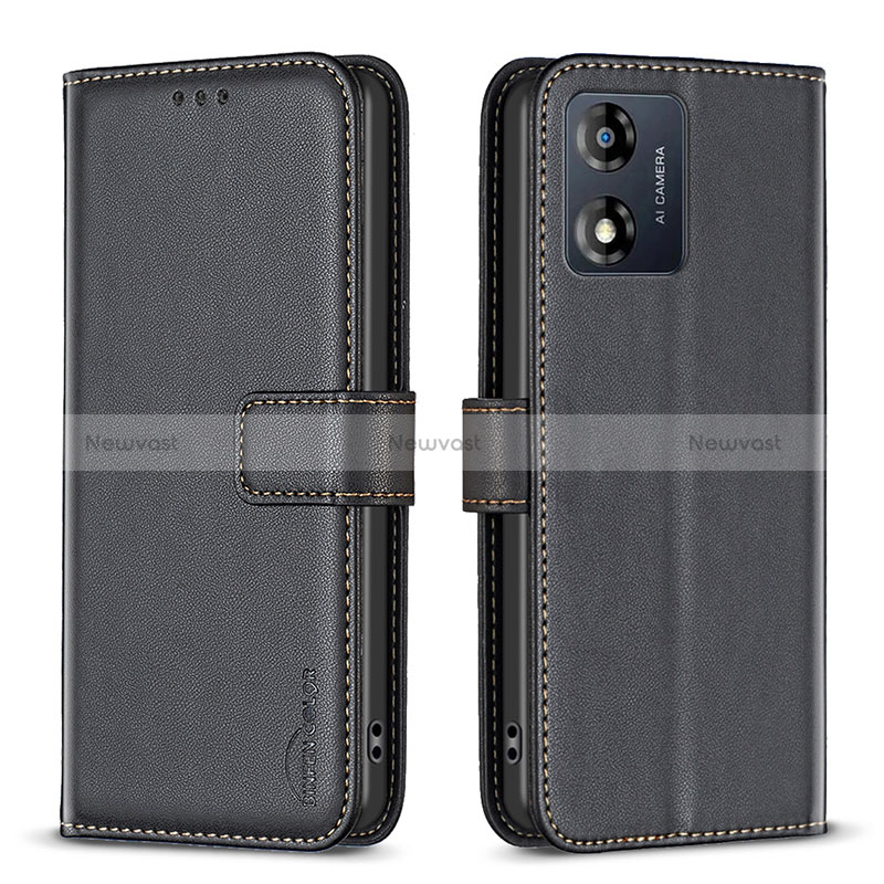 Leather Case Stands Flip Cover Holder B17F for Motorola Moto E13