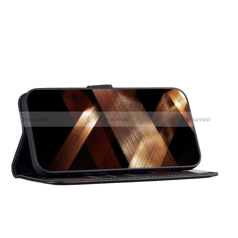 Leather Case Stands Flip Cover Holder B17F for Motorola Moto E13