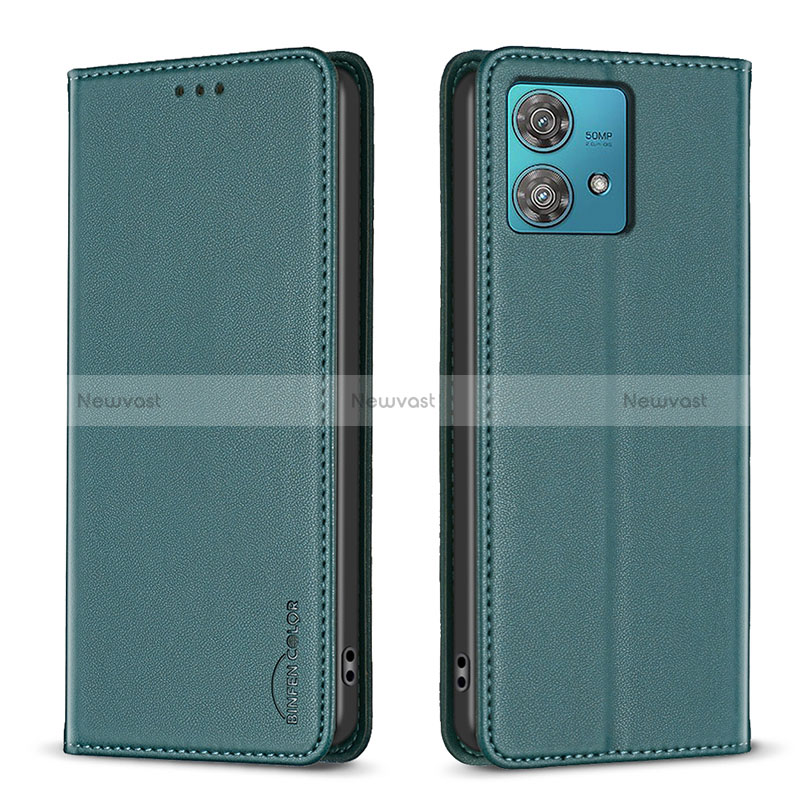 Leather Case Stands Flip Cover Holder B17F for Motorola Moto Edge 40 Neo 5G