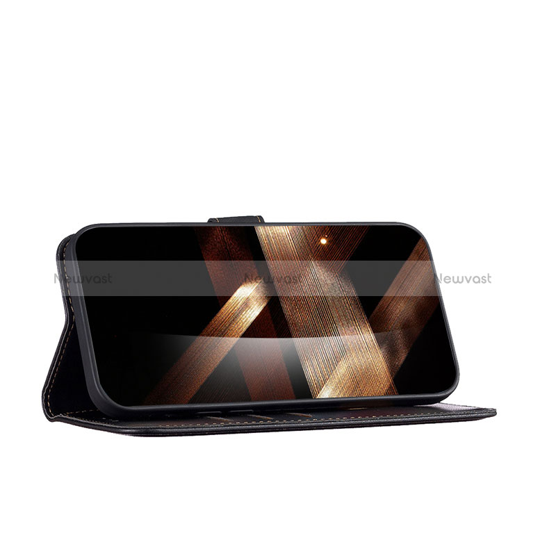 Leather Case Stands Flip Cover Holder B17F for Motorola Moto G Power (2022)