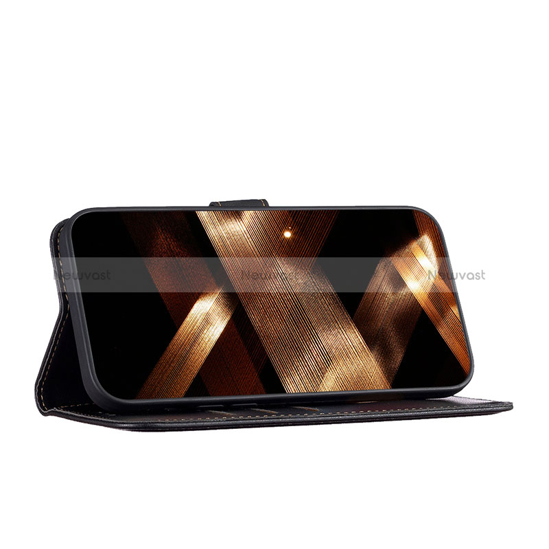 Leather Case Stands Flip Cover Holder B17F for Motorola Moto G23