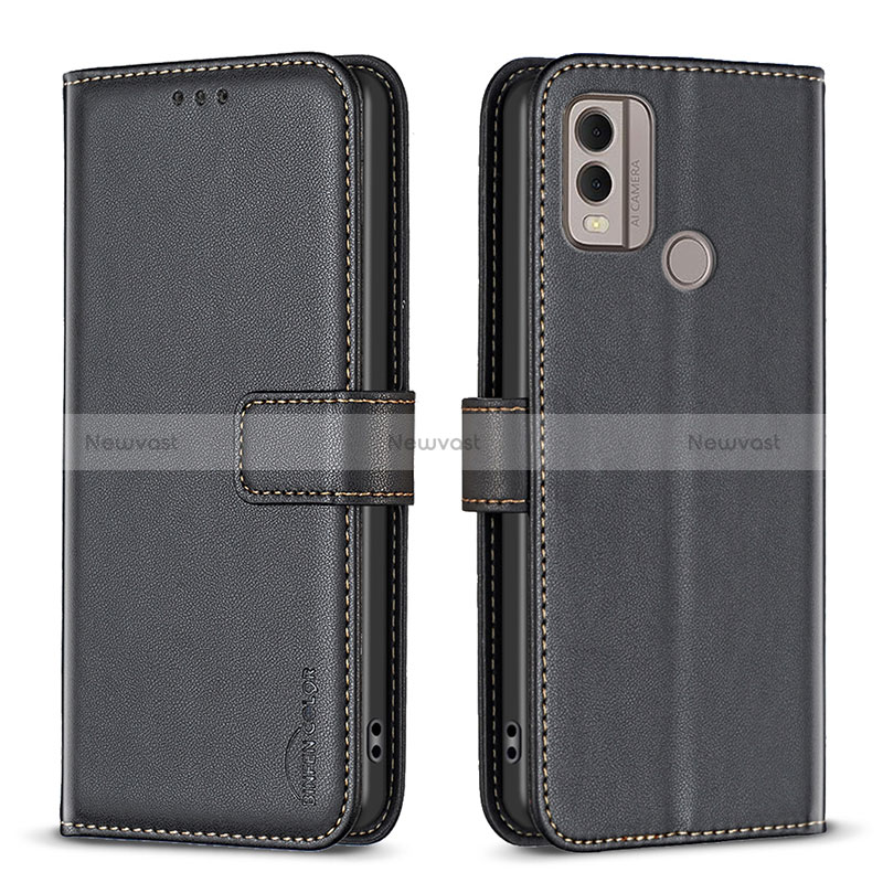 Leather Case Stands Flip Cover Holder B17F for Nokia C22