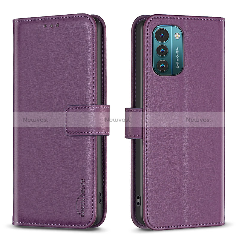 Leather Case Stands Flip Cover Holder B17F for Nokia G11